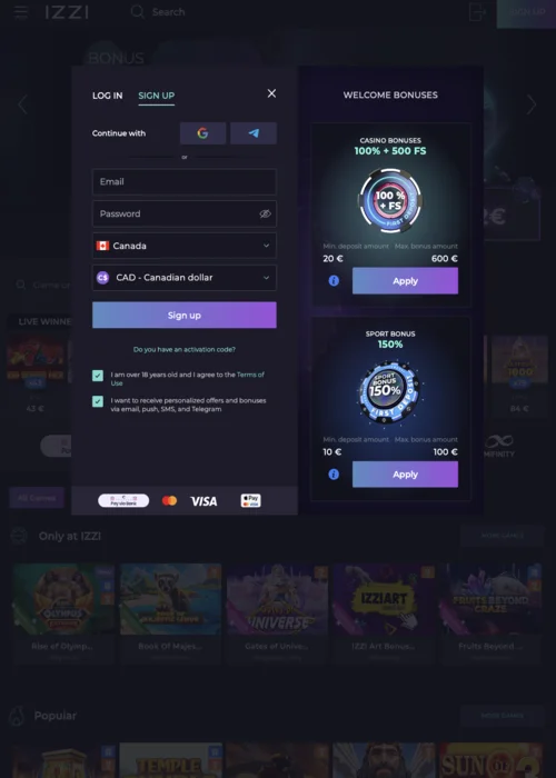 Smart Instant Izzi Casino